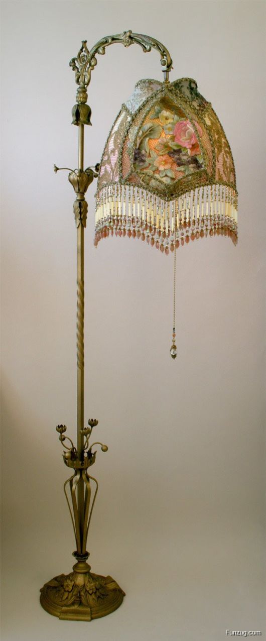 Awesome Antique Embroidered Lamps