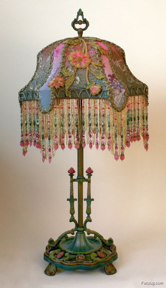 Awesome Antique Embroidered Lamps