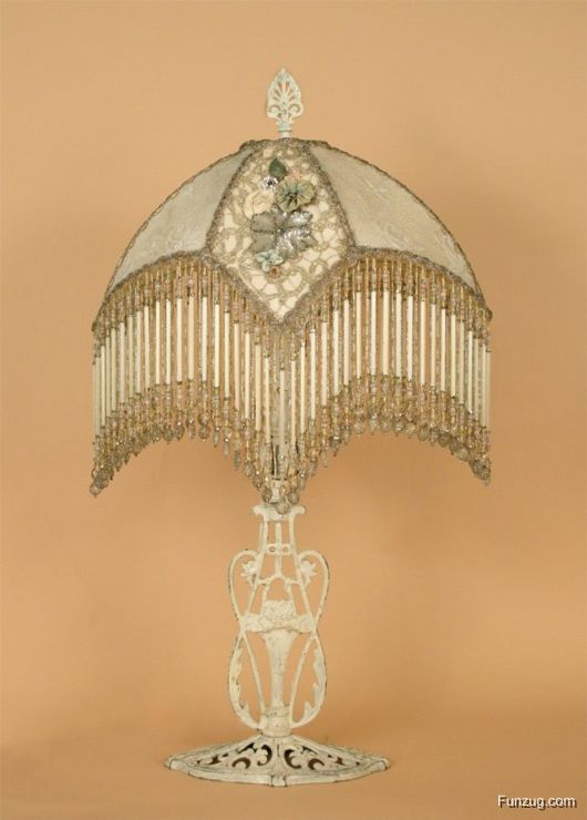 Awesome Antique Embroidered Lamps