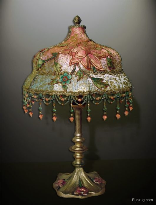 Awesome Antique Embroidered Lamps | Funzug.com