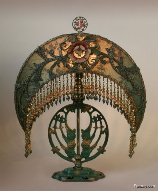 Awesome Antique Embroidered Lamps