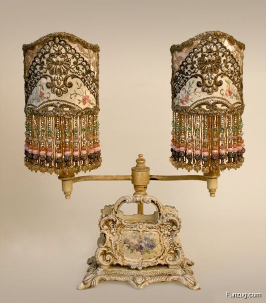 Awesome Antique Embroidered Lamps