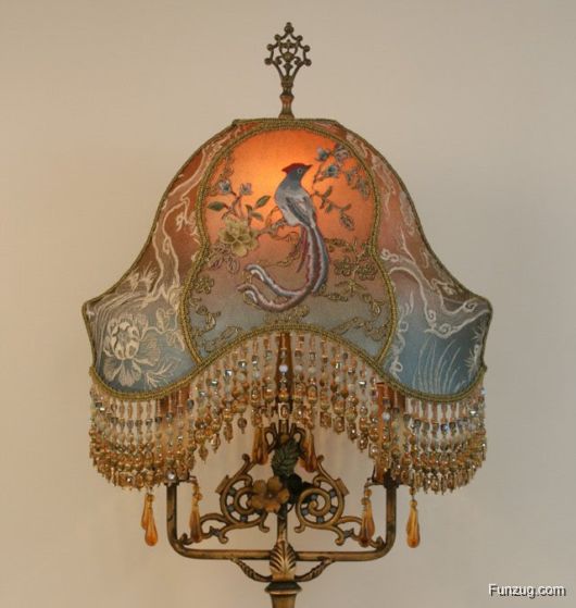 Awesome Antique Embroidered Lamps
