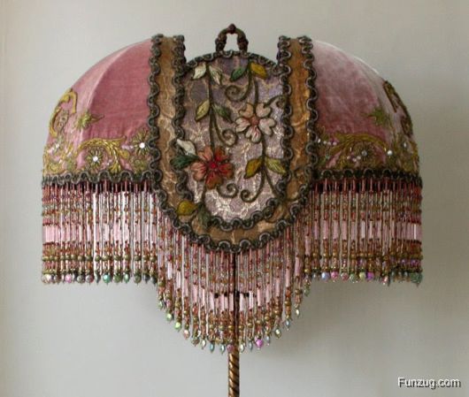 Awesome Antique Embroidered Lamps