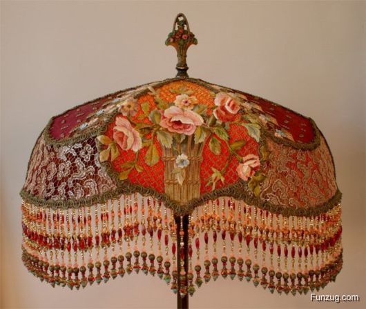 Awesome Antique Embroidered Lamps