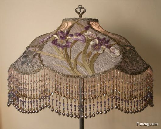 Awesome Antique Embroidered Lamps