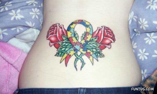 Stupid Belly and Back Tattoos