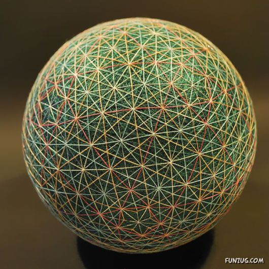 Grandmother Creates Collection Of Embroidered Spheres