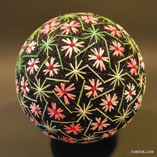 Grandmother Creates Collection Of Embroidered Spheres