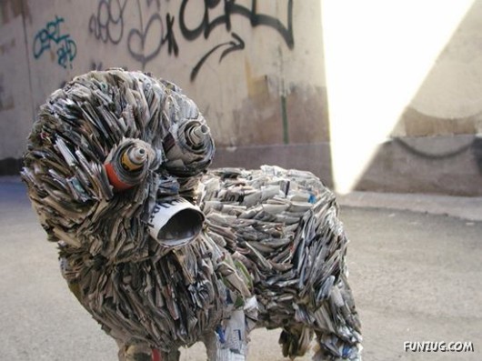 Great Newspaper Sculptures by Nick Georgiou