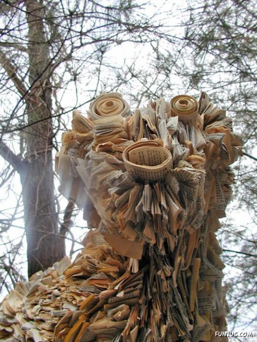 Great Newspaper Sculptures by Nick Georgiou