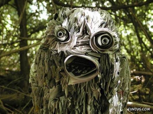 Great Newspaper Sculptures by Nick Georgiou