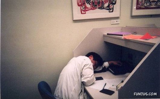 How People Sleep At Their Work Places