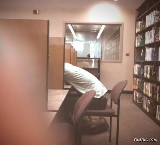 How People Sleep At Their Work Places