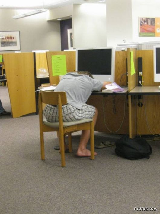 How People Sleep At Their Work Places