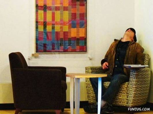 How People Sleep At Their Work Places