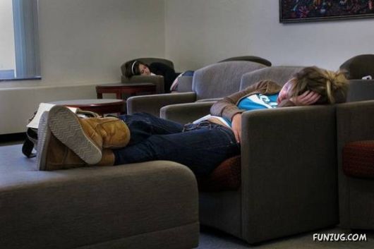 How People Sleep At Their Work Places