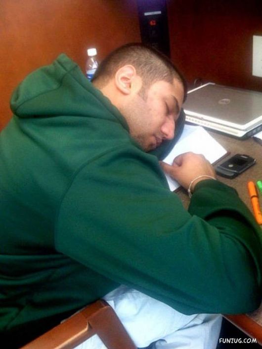 How People Sleep At Their Work Places