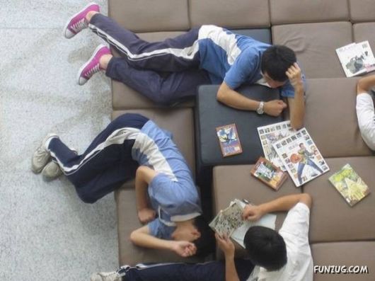 How People Sleep At Their Work Places