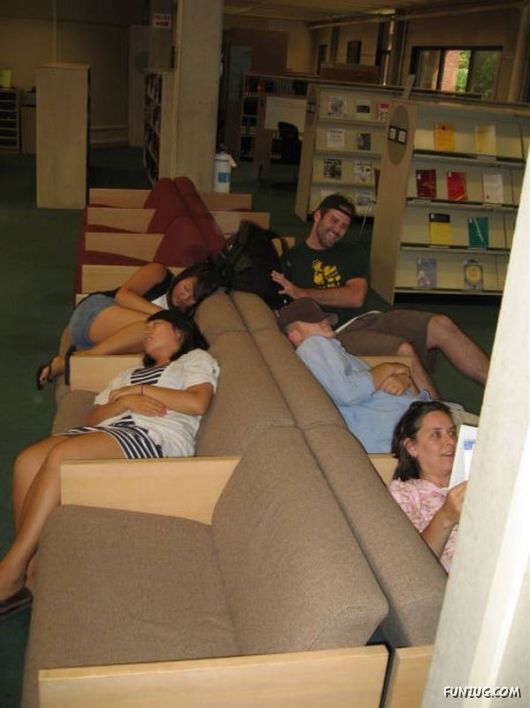 How People Sleep At Their Work Places