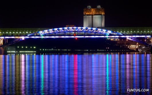 Beautiful Night Views of Moscow, Russia