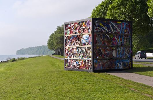 Entire Amusement Park Crushed Into A Cube