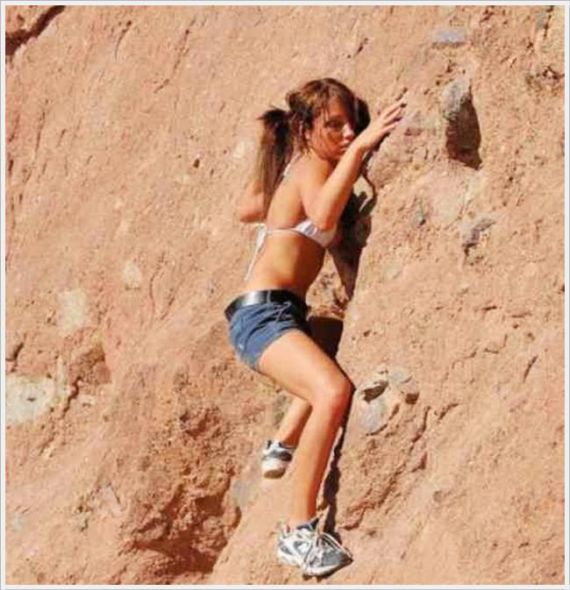 Beauties And Rock Climbing Equals Good Time