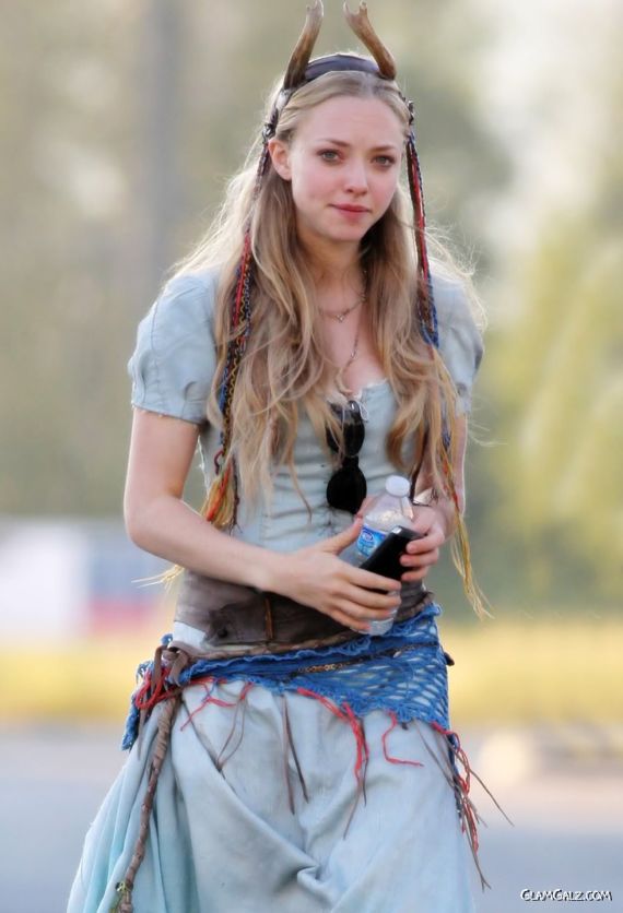 Pretty Amanda Seyfried Prancing Around