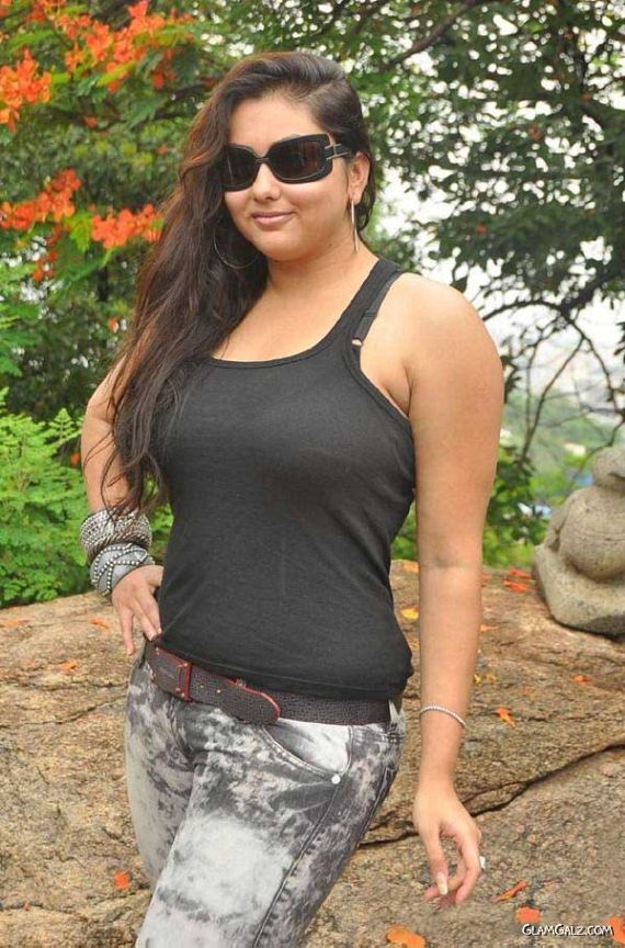 Namitha In Black For Sukra Movie Launch