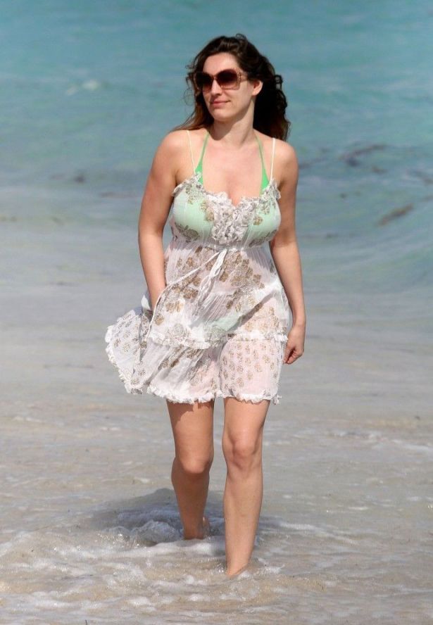 Kelly Brook On A Vacation In Miami Beach