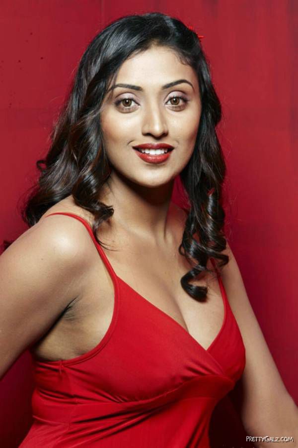 Spicy Megha Nair Posing In Red