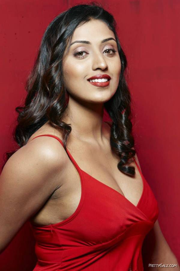 Spicy Megha Nair Posing In Red