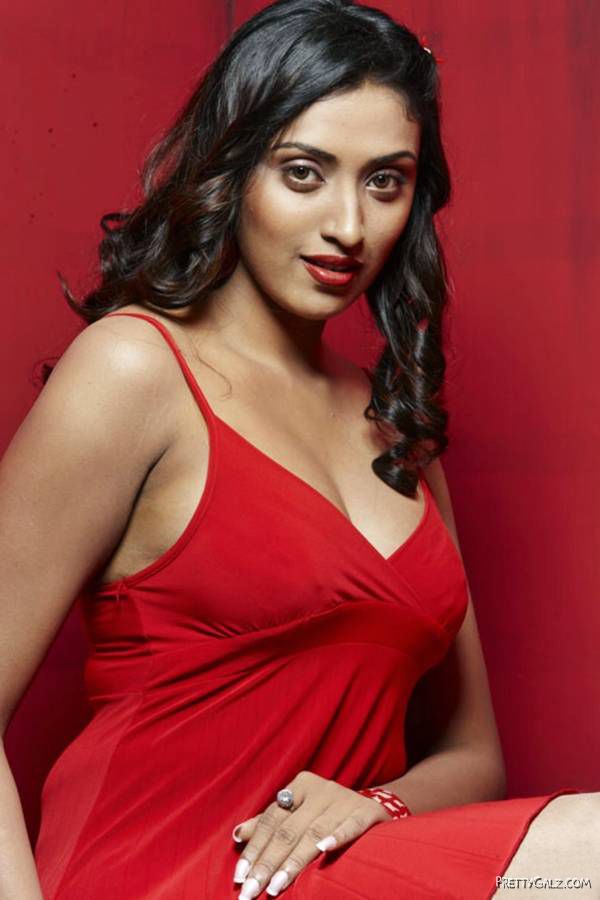 Spicy Megha Nair Posing In Red