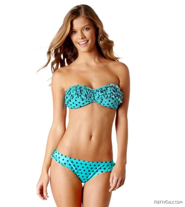 Nina Agdal Poses For Aerie Swim Photoshoot
