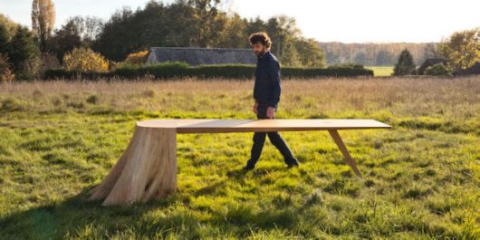 Beautifully Designed Natural Tree Stump Table